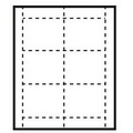 Popular Classic Horizontal Paper Name Badge Insert - Blank (4"x3")